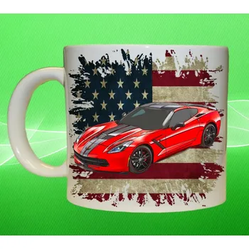 hrnek s Chevrolet Corvette II 75ml (hrneček s osobním autem )