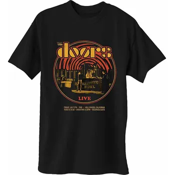 Pánské tričko The Doors tričko, 68 Retro Circle Black, pánské L