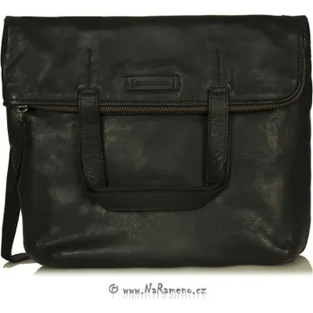 Velká nákupní crossbody kabelka Aunts and Uncles překlápěcí Grapefruit černá