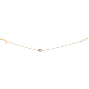 Náramek Zlatý náramek s labradoritem, anker - AP529-1569