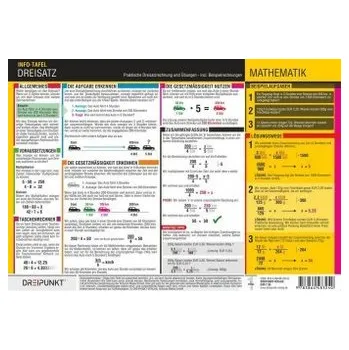 Matematika Dreisatz & Prozentrechnung, Info-Tafel - Schulze, Michael