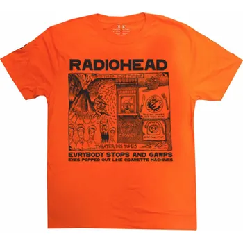 Pánská móda Radiohead tričko, Gawps Organic Orange, pánské M