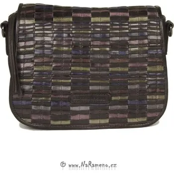 Střední vícebarevná taška Aunts and Uncles crossbody z kůže Evelyn