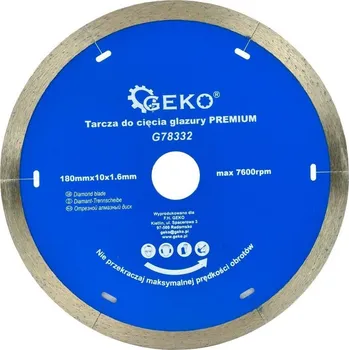Řezný kotouč Kotouč diamantový řezný celoobvodový 180x10x22,2mm GEKO