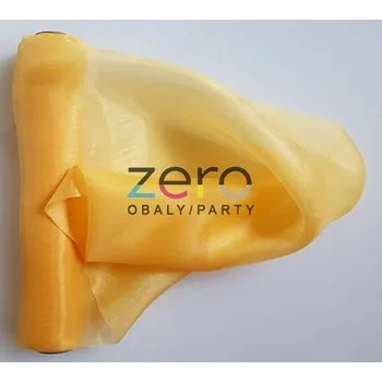 Organza saténová 47 cm x 10 y - zlatá
