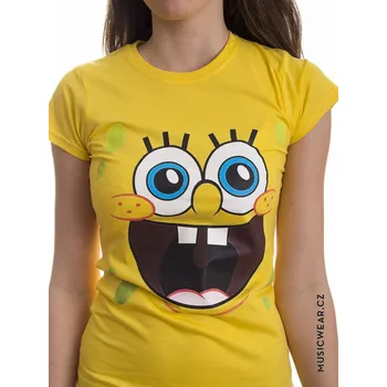 Dámské tričko SpongeBob Squarepants tričko, Sponge Happy Face Girly, dámské L