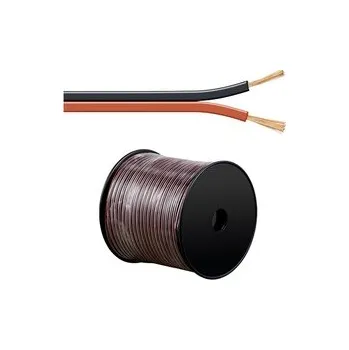 elektrický kabel CYH 2x0,75 DVOJLINKA CERV-CERNA