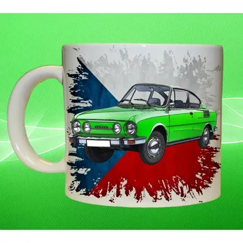 hrnek s autem České auta 2 150ml (hrneček s osobním autem České výroby)