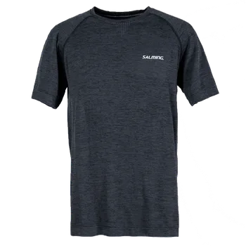 Běžecké oblečení SALMING Seamless Tee Men BlackMelange XXL - XXL