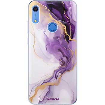 Pouzdro na mobilní telefon Odolné silikonové pouzdro iSaprio - Purple Gold Marble - Huawei Y6s