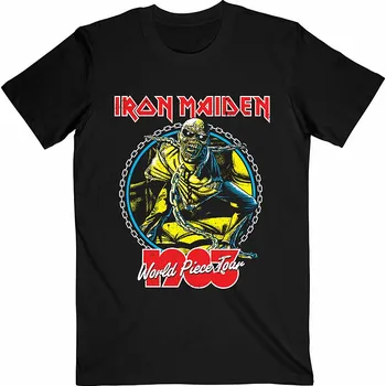 Pánská móda Iron Maiden tričko, World Piece Tour '83 V.2. Black, pánské M