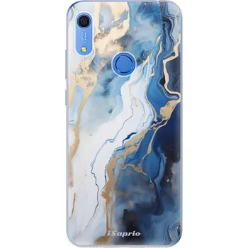 Pouzdro na mobilní telefon Odolné silikonové pouzdro iSaprio - Blue White Marble - Huawei Y6s