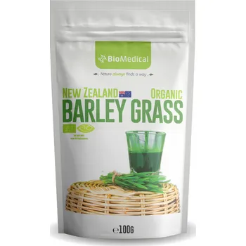 Přírodní produkt Bio mladý zelený ječmen z Nového Zélandu Natural 100g