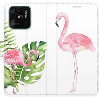 Pouzdro na mobilní telefon Flipové pouzdro iSaprio - Flamingos - Xiaomi Redmi 10C