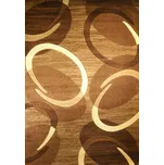 Kusový koberec FLORIDA 9828 Brown 80x150cm (plastický vzhled)