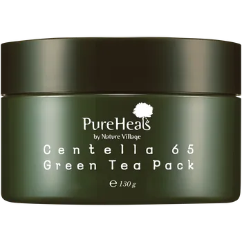 Pleťová maska Pureheals Centella 65 vyhlazující pleťová maska se zeleným čajem a centellou asijskou, 130 g