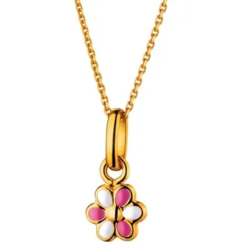 Přívěsek Zlatý přívěsek se smaltem - květ - AP123-2952