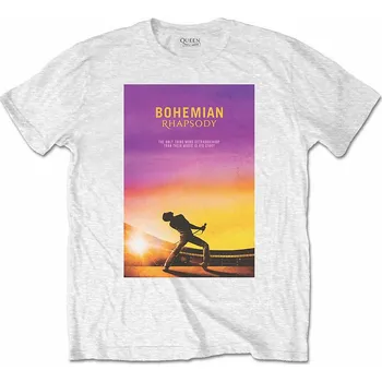 Pánské tričko Queen tričko, Bohemian Rhapsody White, pánské L