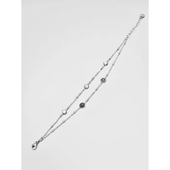 Náramek Ocelový náramek se stromem života a kamínky