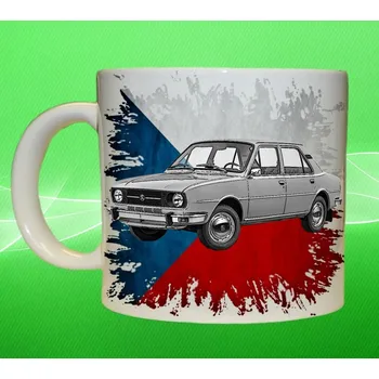 hrnek s autem České auta 5 75ml (hrneček s osobním autem České výroby)