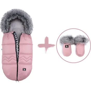 Rukavice COTTONMOOSE Set zimní fusak NORTH YUKON s rukavicemi Moose, Pink, růžový