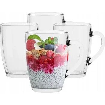 Hrnek 365ml, 4ks, LAVA, sklo