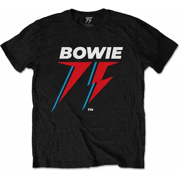 Pánská móda David Bowie tričko, 75th Logo Black, pánské XXL