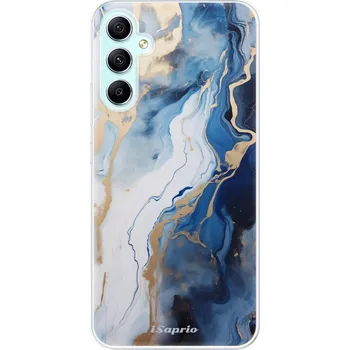 Pouzdro na mobilní telefon Odolné silikonové pouzdro iSaprio - Blue White Marble - Samsung Galaxy A34 5G