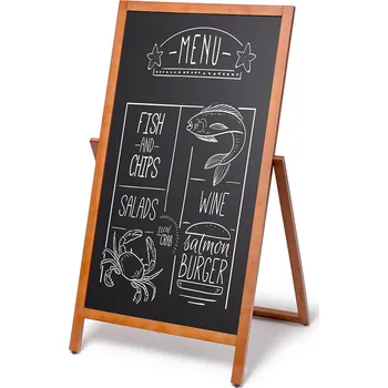 Dřevěné áčko Flip 55 x 105 cm světle hnědá