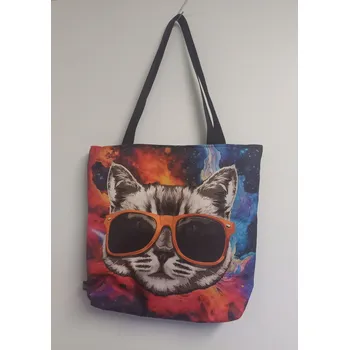 Taška přes rameno, kočka s brýlemi