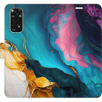 Pouzdro na mobilní telefon Flipové pouzdro iSaprio - Color Marble 31 - Xiaomi Redmi Note 11 / Note 11S