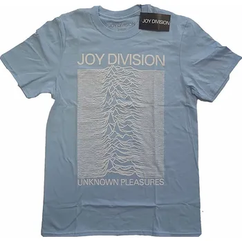 Pánské tričko Joy Division tričko, Unknown Pleasures White On Blue, pánské M