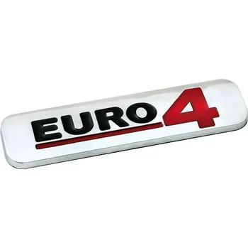 Lampa 3D Logo Euro 4 100 x 25 mm Samolepicí dekorace na vozidlo Lampa 3D Logo Euro 4 100 x 25 mm