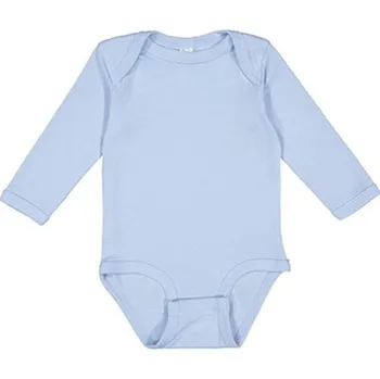 Kojenecký body Rabbit Skins Kojenecké body s dlouhým rukávem 4411EU Light Blue Newborn