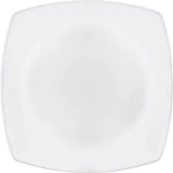 Talíř Talíř 26,6x26,6cm mělký, ECLISSI Bianco, silný, bílý, opál.sklo
