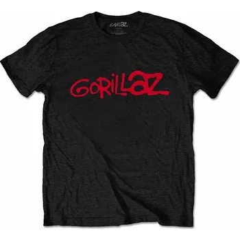 Pánská móda Gorillaz tričko, Logo Black, pánské M