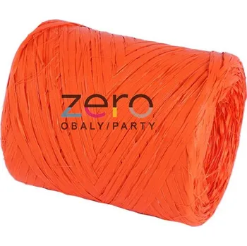 Stuha Lýko umělé RAPHIA 200 m - oranžová