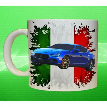 hrnek s Maserati Ghibli 330ml (hrneček s osobním autem Maserati )