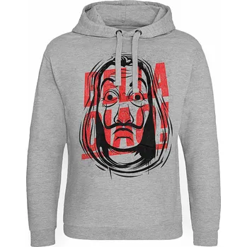 Pánská mikina La Casa De Papel mikina, Bella Ciao Hoodie Grey, pánská L
