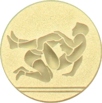 Emblém zápas, pr. 50 mm, zlato