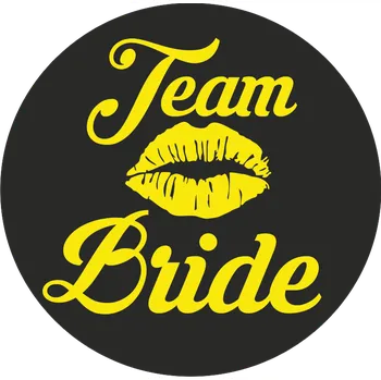 ON-DESIGN Potisk TEAM BRIDE Barva: fluorescenční žlutá, Velikost motivu: A4