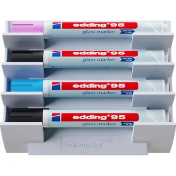 Legamaster Magnetický držák na popisovače pro skleněné tabule, Chilli Lake LEG-7122185