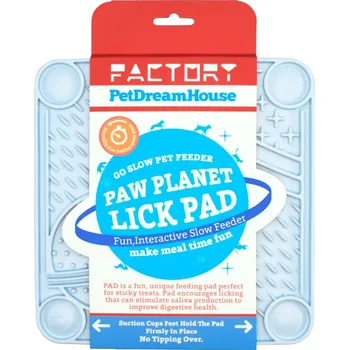 Miska pro psa Pet Dream House Velká lízací podložka Paw Planet Lick Pad, modrá