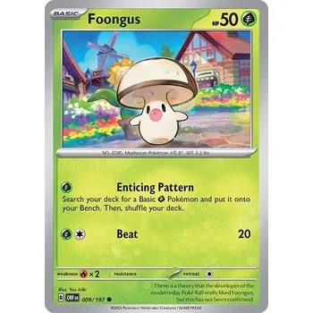 Sběratelská karetní hra Pokémon karta Foongus 009/197