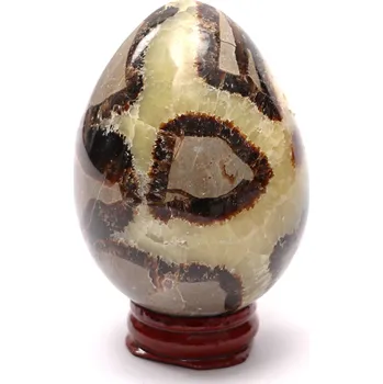 Drahý kámen Magieprirody.cz Septárie dračí vejce 71 mm 269 g + dřevěný podstavec #B435