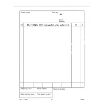 Blok OBJEDNÁVKA LÉKŮ a ZM, blok A5 číslované 25 x 3 listy nepropisovací