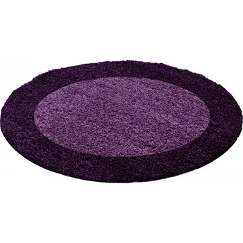 Koberec Hans Home Kusový koberec Life Shaggy 1503 lila kruh - 120x120 (průměr) kruh
