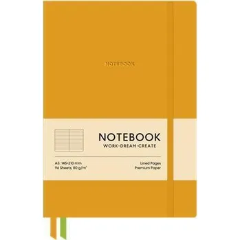 Blok SHKOLYARYK Zápisník Genius, oranžová, A5, linkovaný, 96 listů, tvrdé desky, SHKOLYARYK A5-7129L 424444