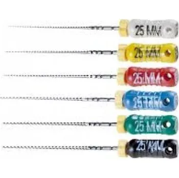 Pilníky ocelové VDW Sterile K-FILE 25 mm 015 bílé