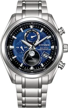 Hodinky Citizen Watch Eco-Drive Radio Controlled Tsukiyomi Moonphase Super Titanium BY1010-81L